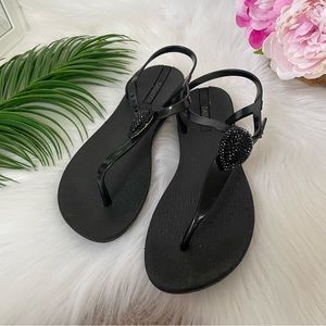 Bassano Black Summer Sandals